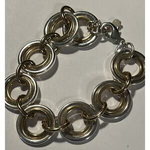 Bracelets NWT Avon Silver and Gold Tone Links 6.5 Inches Vintage
